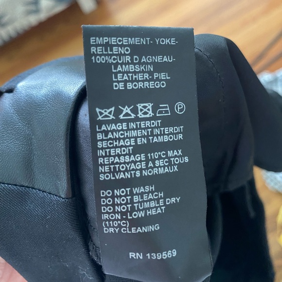 The Kooples Womens Black Suit Wool Trouser, Leather Trim 40 FR / 30” - Picture 7 of 7